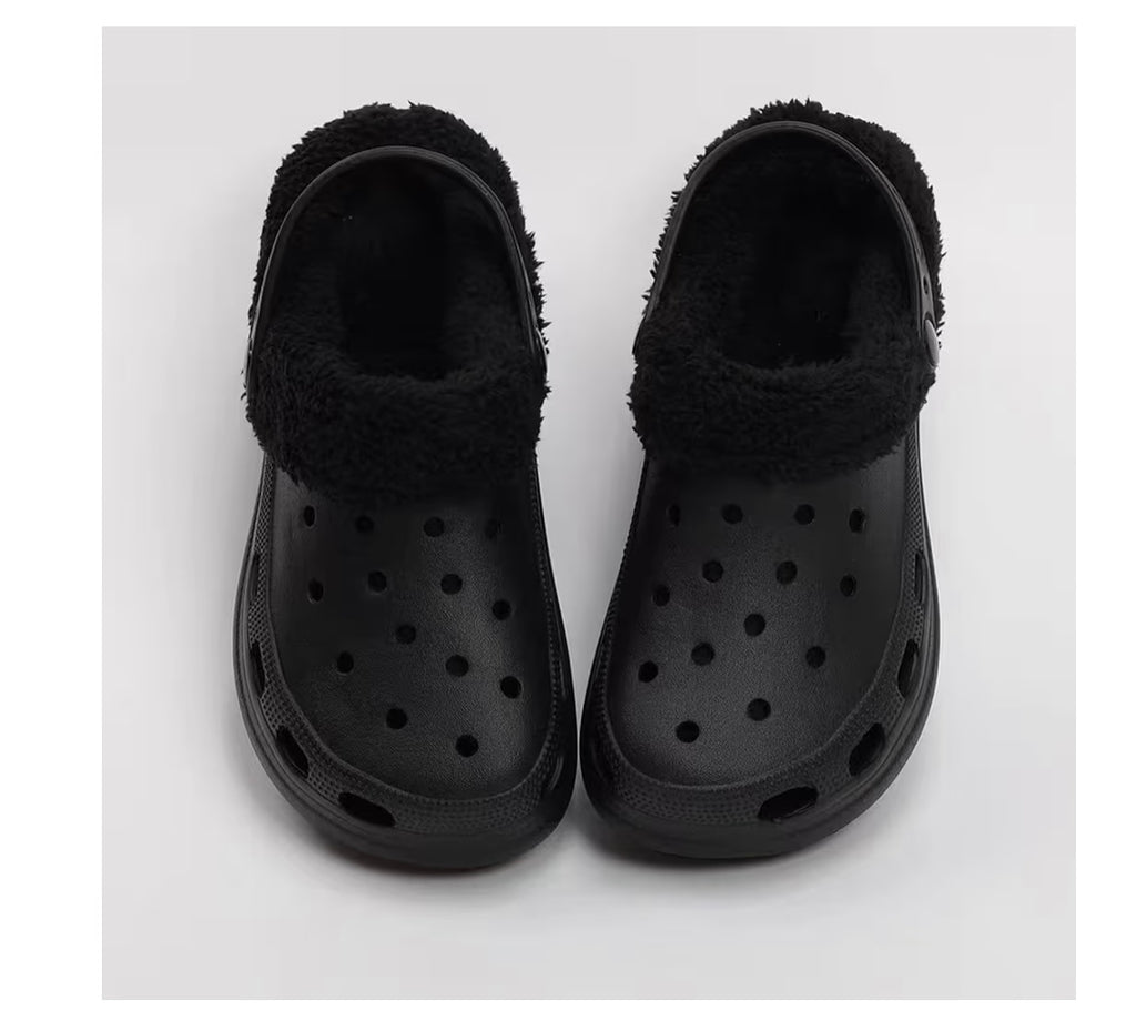 Chaussettes fourrure crocs