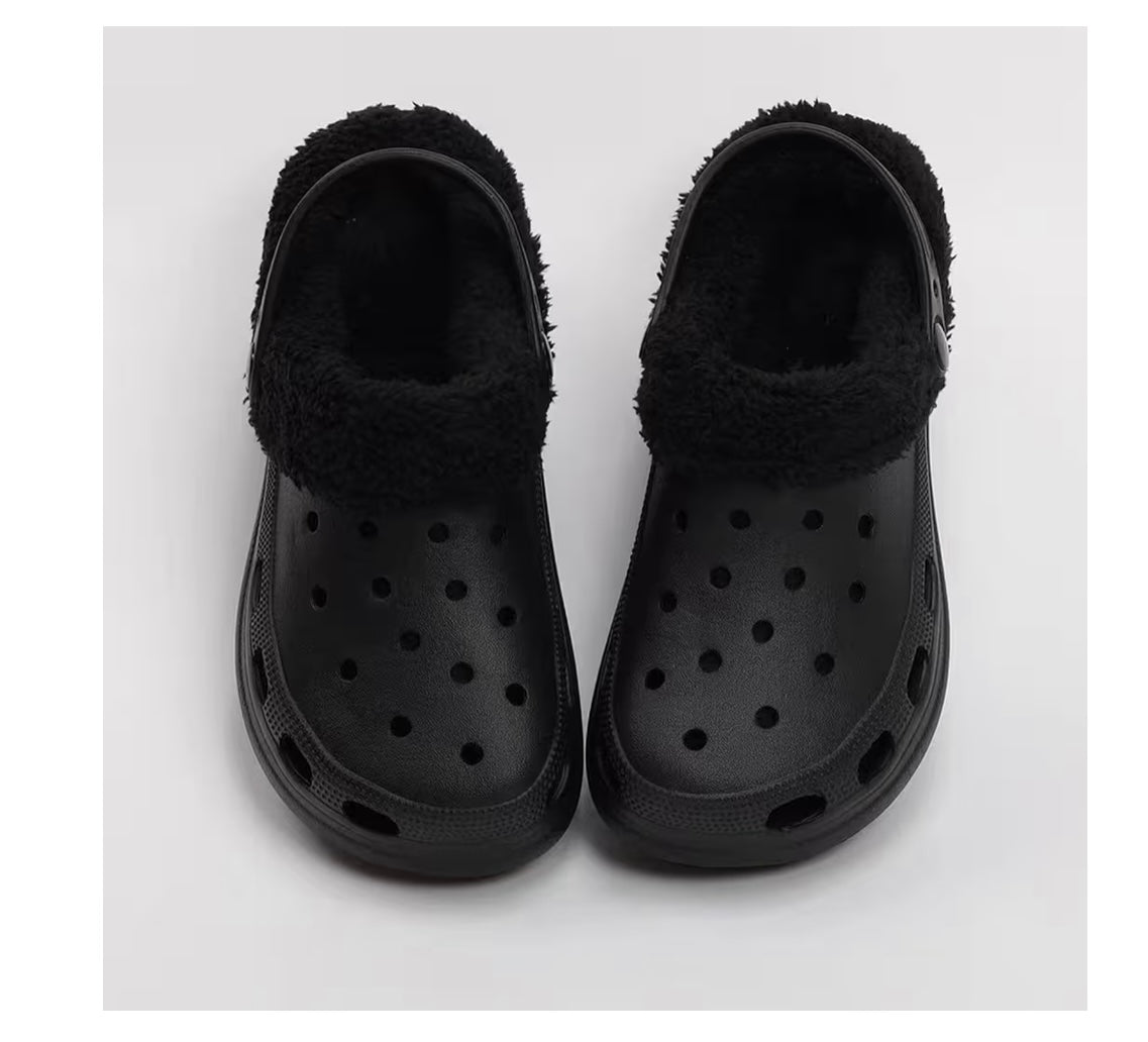 Chaussettes fourrure crocs