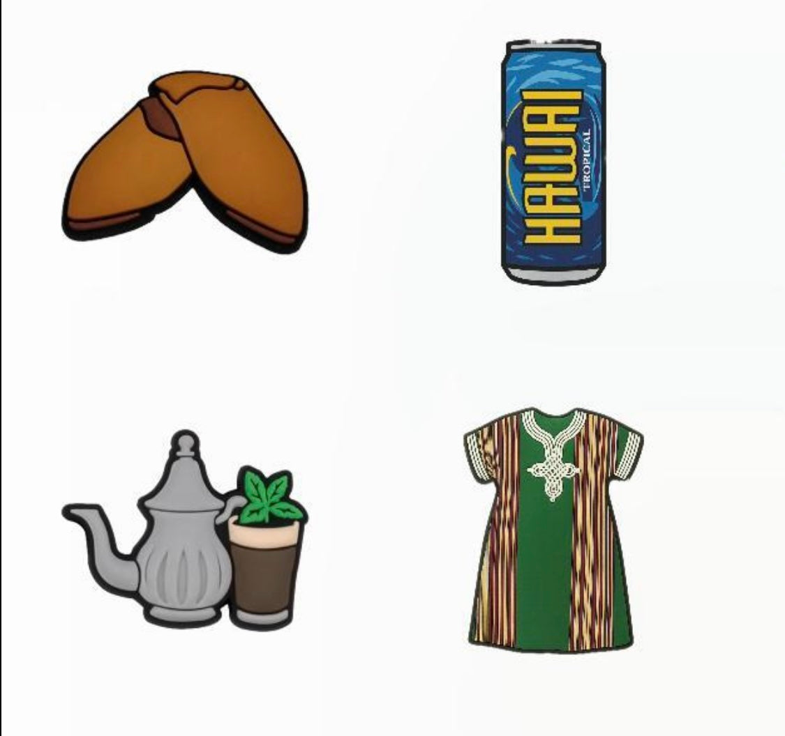 Pins crocs Maroc (4 pins)