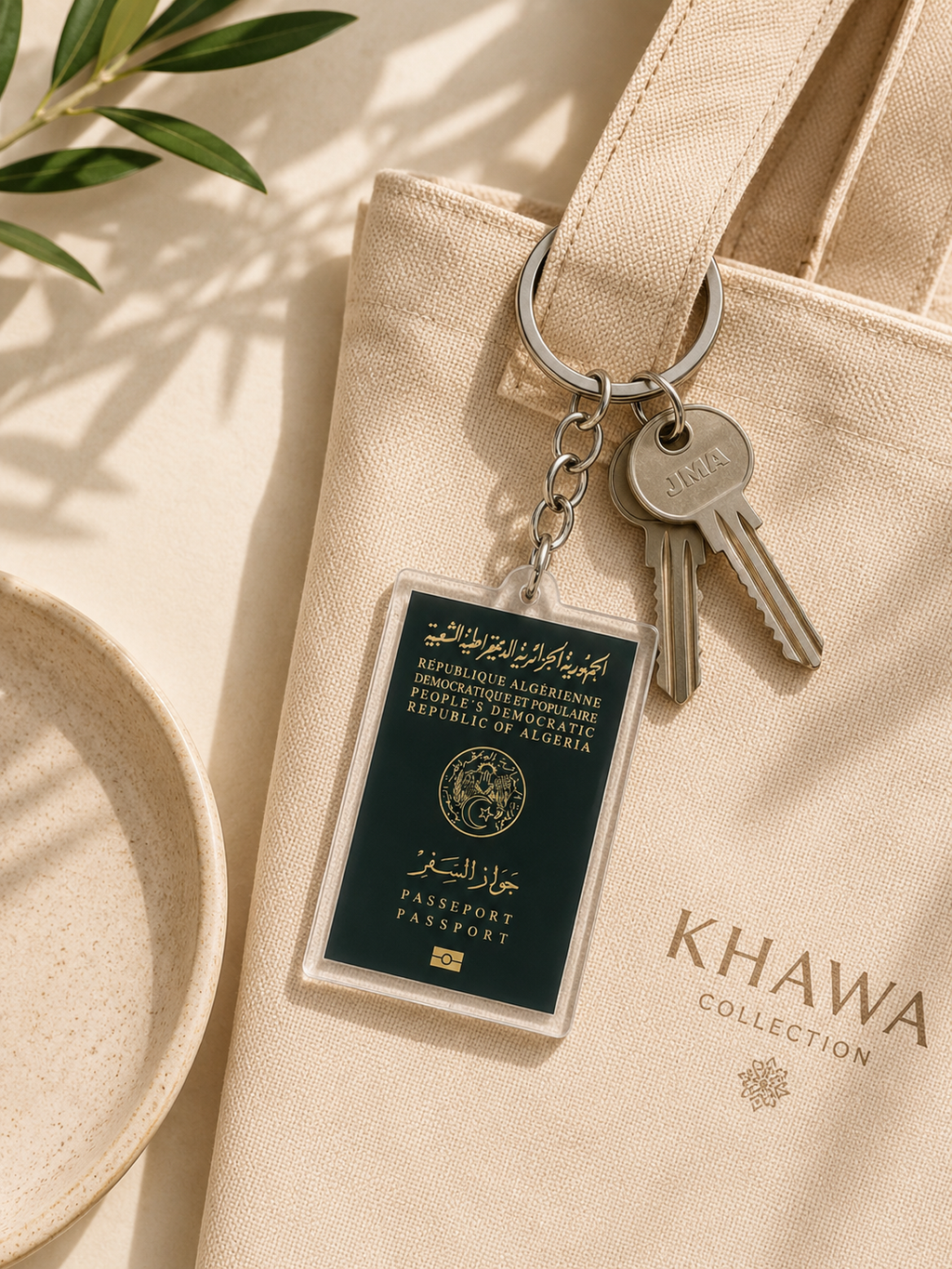 Porte clé passeport Algérie