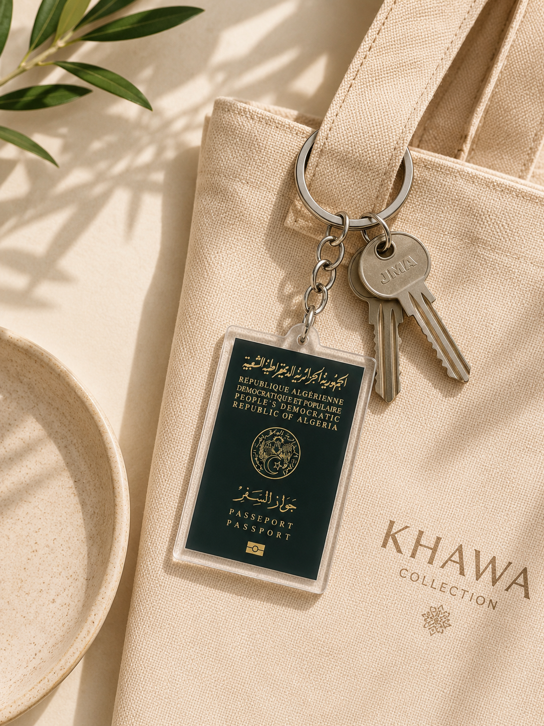 Porte clé passeport Algérie