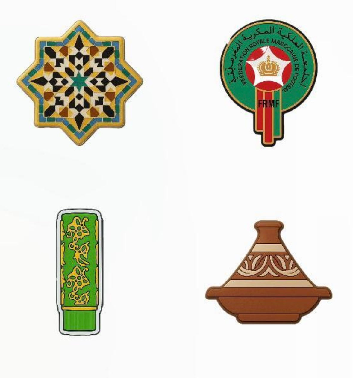 Pins crocs Maroc ( 4 pins )